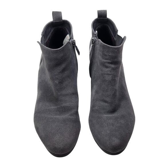 Blondo Villa Waterproof Gray Suede Ankle Booties Side Zip Women’s 8.5 - Picture 2 of 12